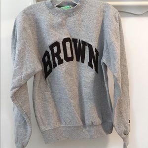BROWN GREY SWEATSHIRT SIZE XS